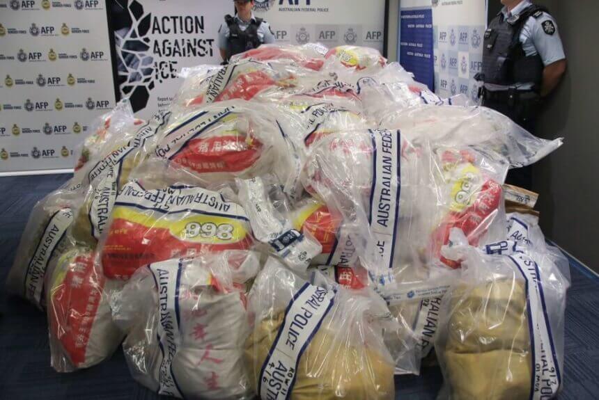 Australia’s biggest ever methamphetamine haul sees 1.2 tonnes of the drug seized at Geraldton