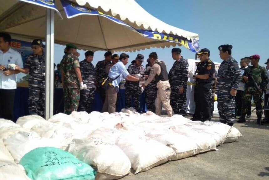 Indonesian navy seizes 1.1 tonnes of ice bound for Australia