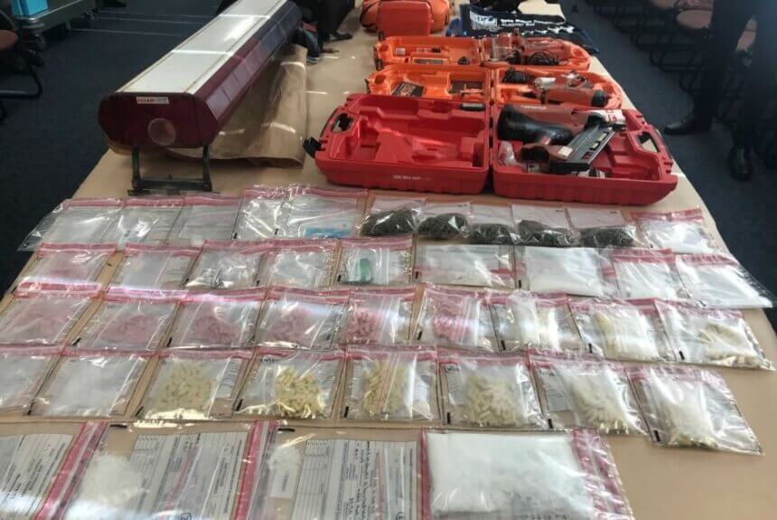 Police seize drugs and guns from old meatworks site in Tasmania’s north