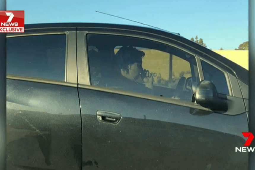 Bertram woman arrested and charged with careless driving over alleged meth pipe driving pic