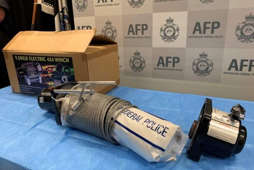 The AFP conducted a meth drug bust in Adelaide.